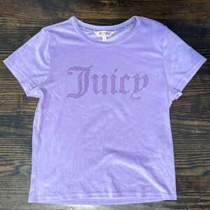 Juicy Couture Purple Rhinestone Tee